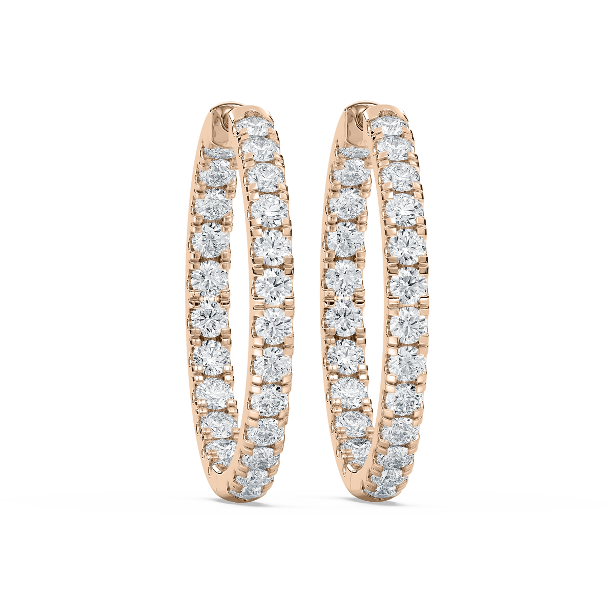 Lovea Mara Creolen Bold – Rundschliff – Roségold