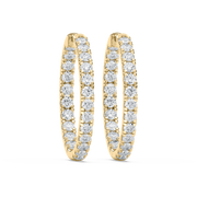 Lovea Mara Creolen Bold – Rundschliff – Gelbgold