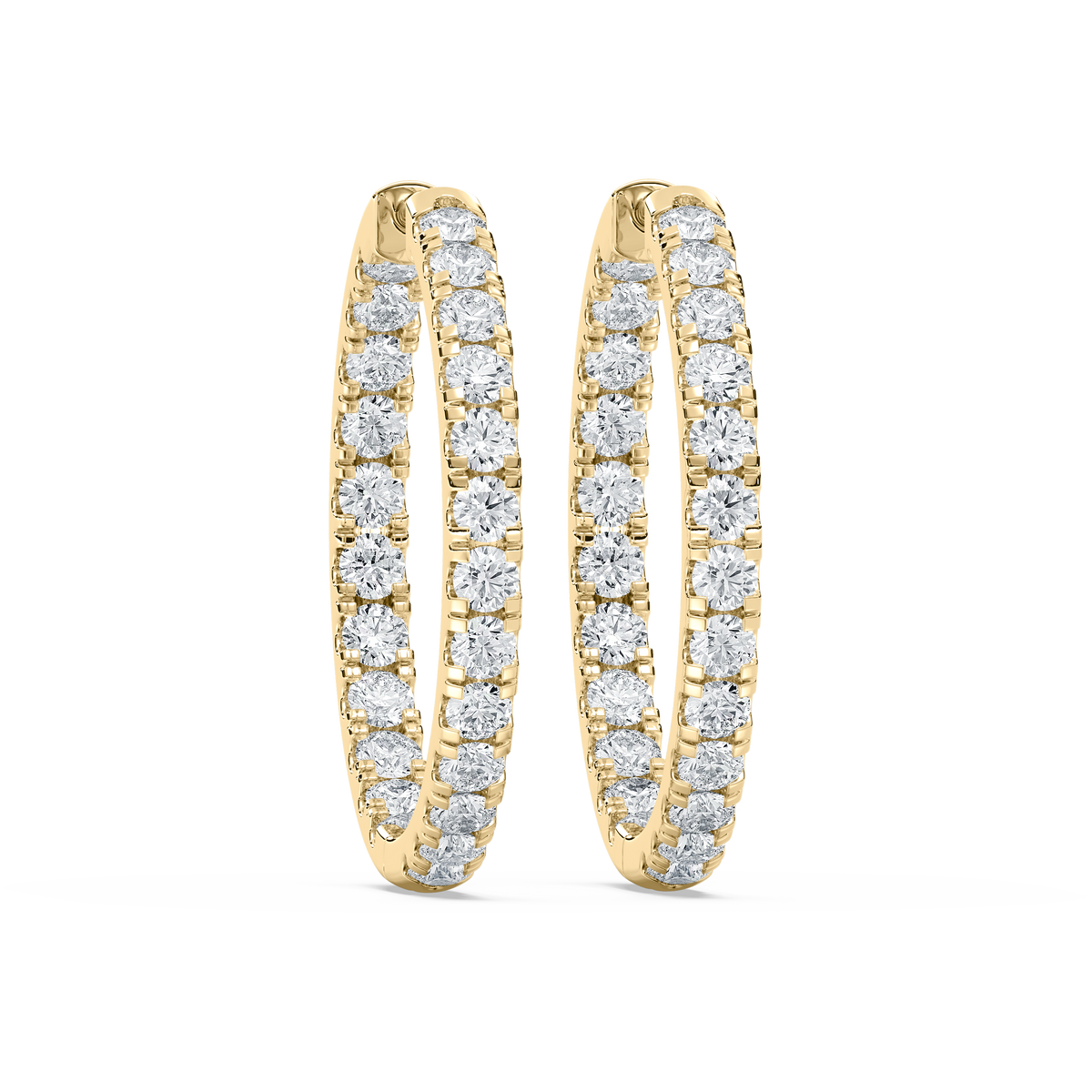 Lovea Mara Creolen Bold – Rundschliff – Gelbgold