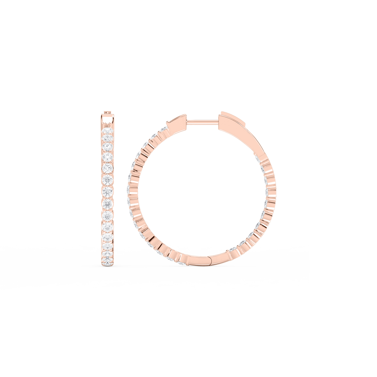 Lovea Mara Creolen Fine – Rundschliff – Roségold