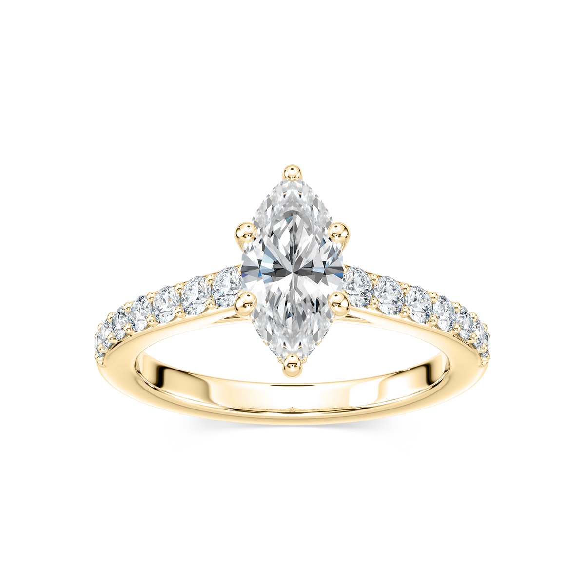 Hannah Verlobungsring – Gelbgold