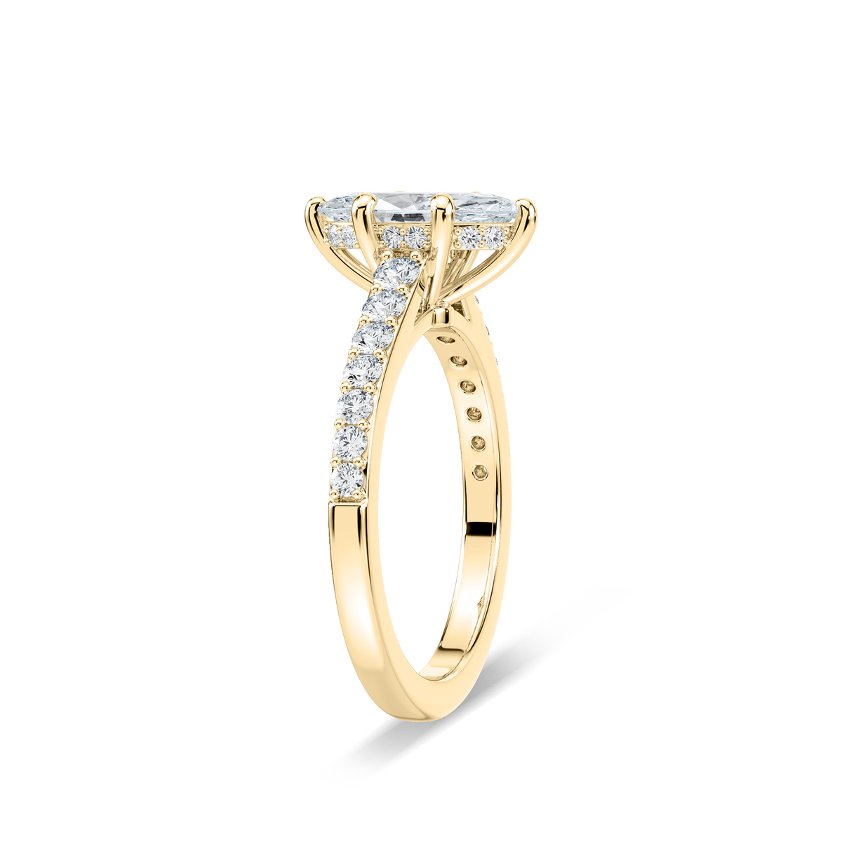 Hannah Verlobungsring – Gelbgold