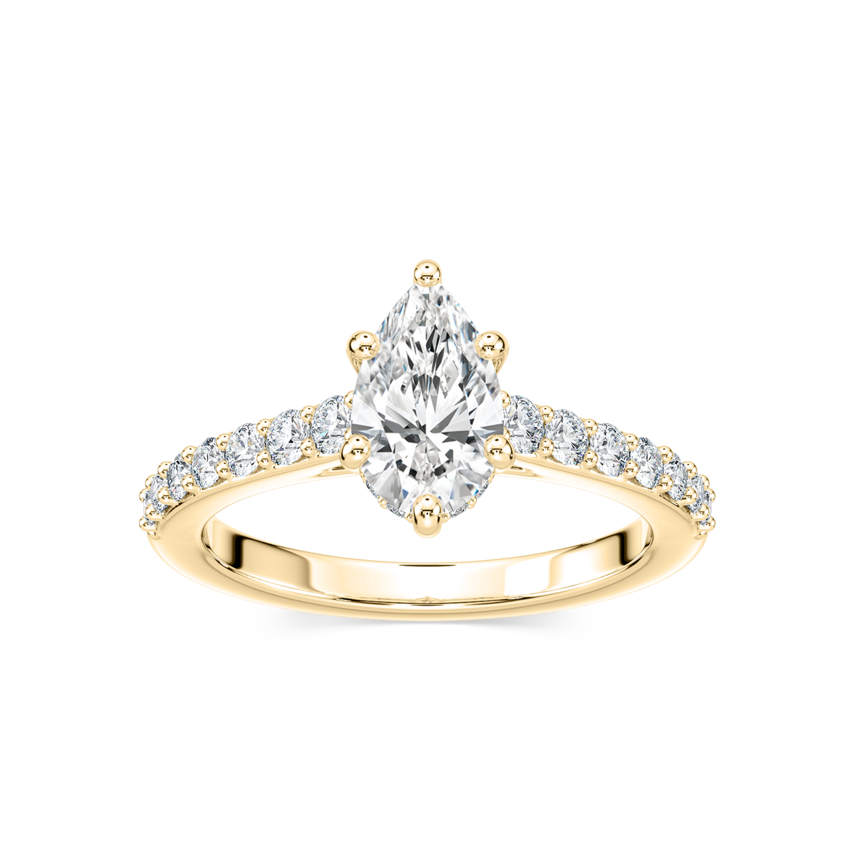 Hannah Verlobungsring – Gelbgold