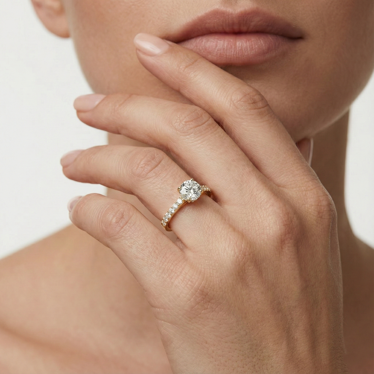 Hannah Verlobungsring – Gelbgold