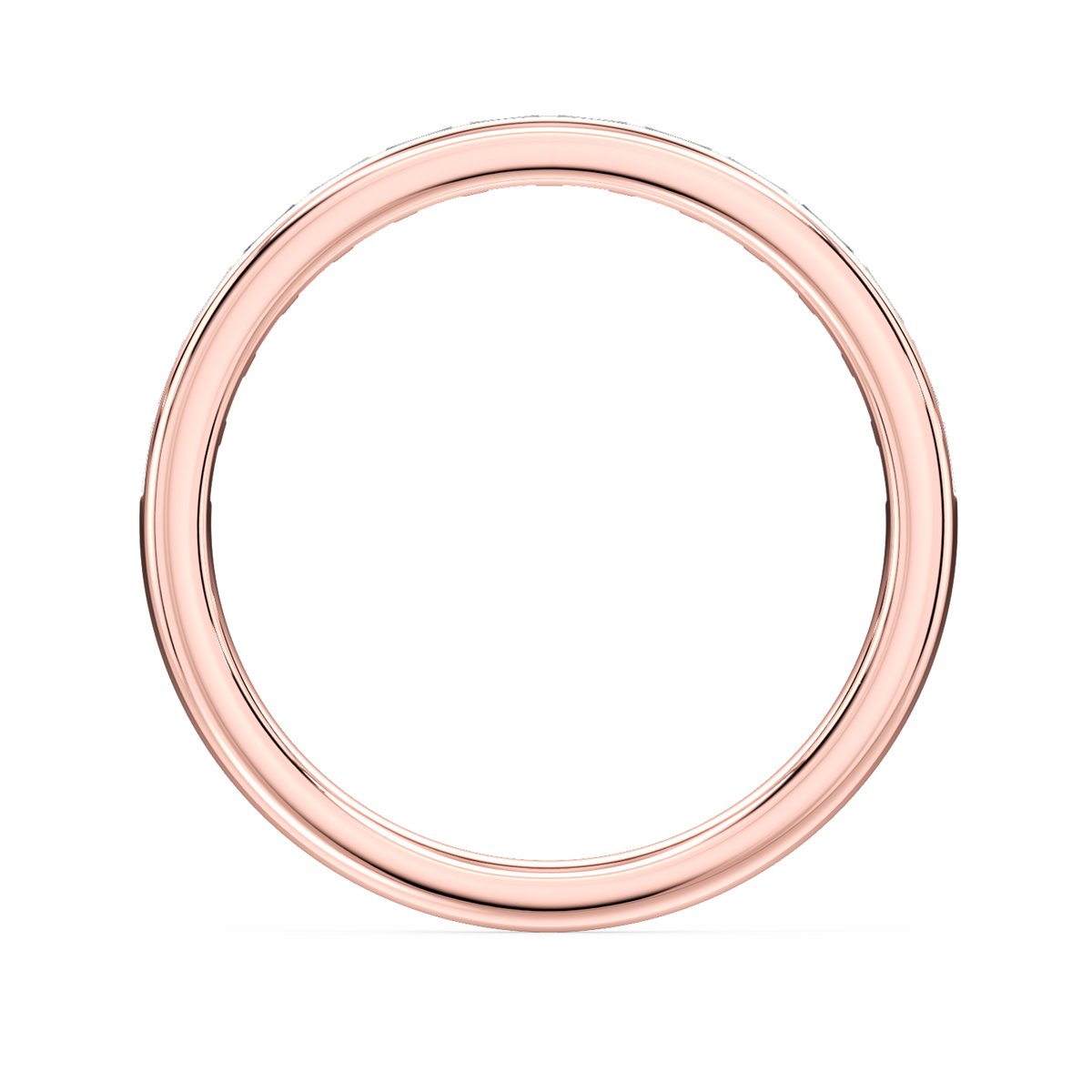 Lovea Clea Trauring – Baguette Kanalfassung – Roségold