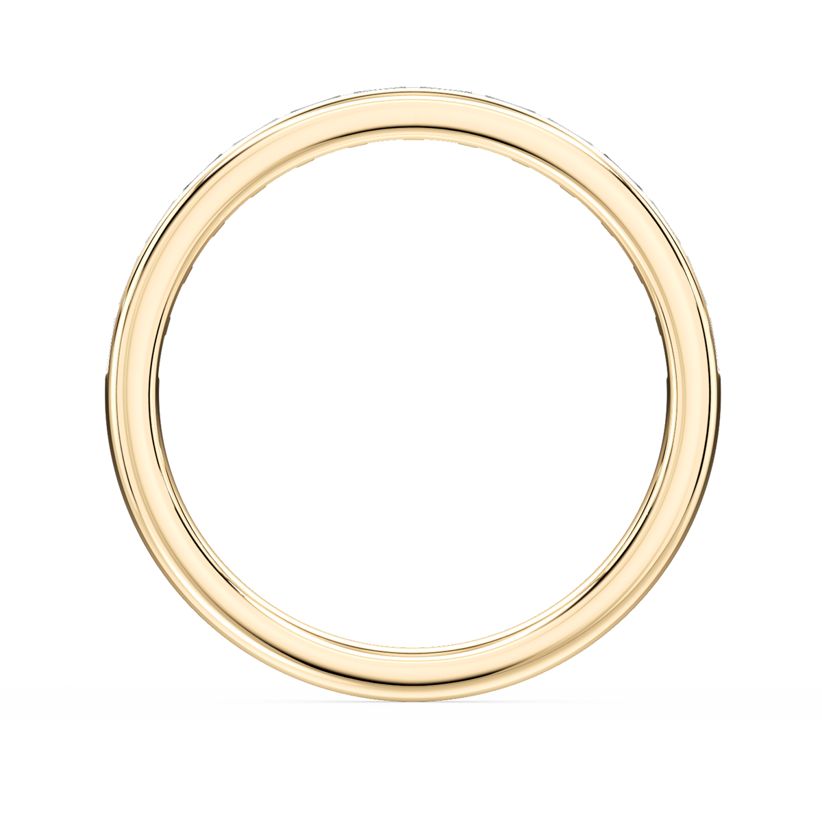 Lovea Clea Trauring – Baguette Kanalfassung – Gelbgold