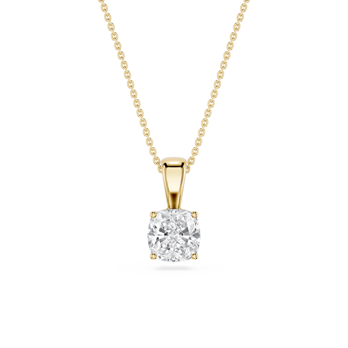 Lovea Lina Anhänger – Kissenschliff – Gelbgold