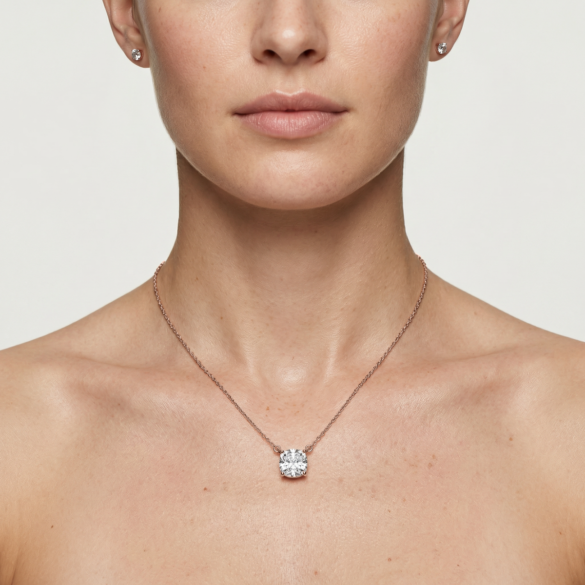 Lovea Carla Anhänger – Kissenschliff – Roségold