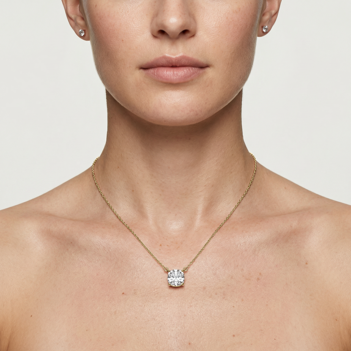 Lovea Carla Anhänger – Kissenschliff – Gelbgold