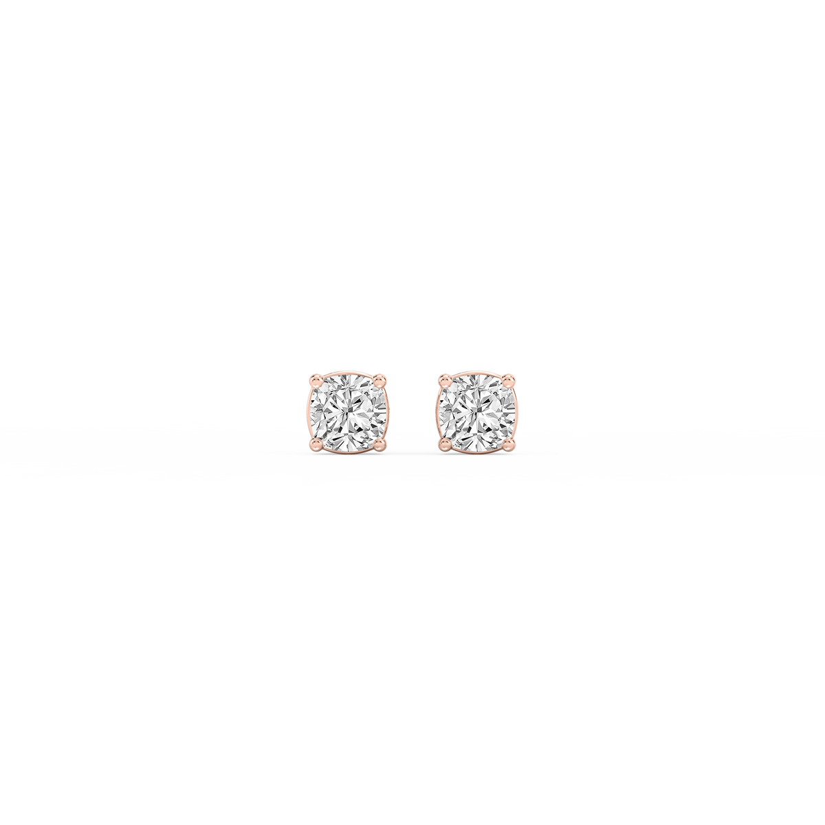 Lovea Mia Ohrstecker Steckverschluss – Kissenschliff – Roségold