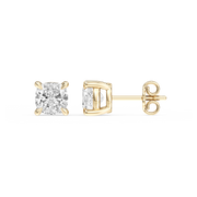 Lovea Lena Ohrstecker Steckverschluss – Kissenschliff – Gelbgold