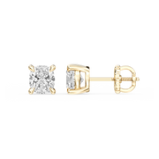 Lovea Lena Ohrstecker Schraubverschluss – Kissenschliff – Gelbgold
