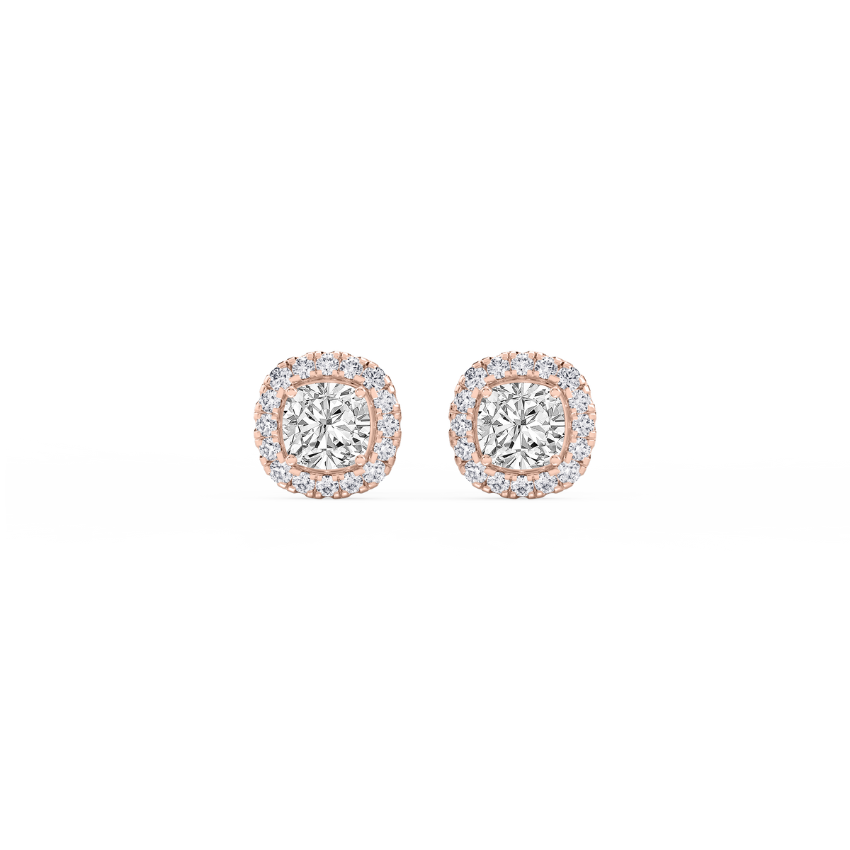 Lovea Pia Ohrstecker – Kissenschliff – Roségold