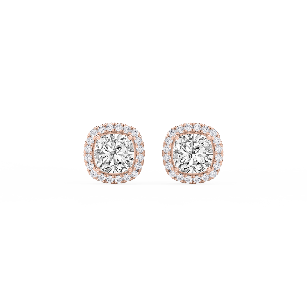 Lovea Pia Ohrstecker – Kissenschliff – Roségold
