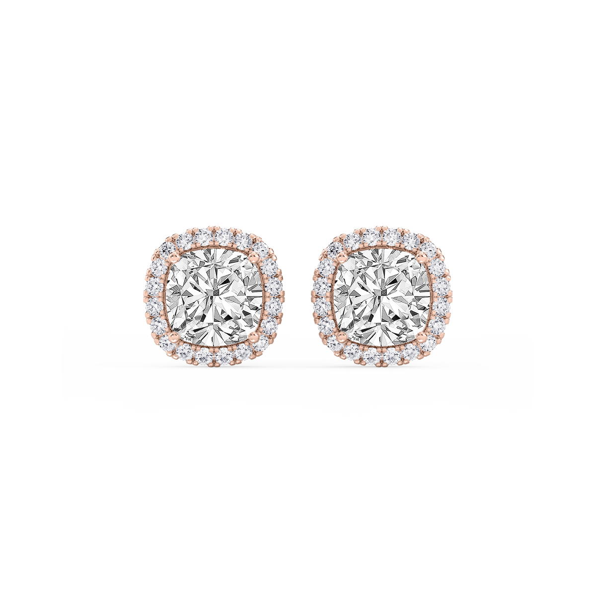 Lovea Pia Ohrstecker – Kissenschliff – Roségold