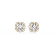 Lovea Pia Ohrstecker – Kissenschliff – Gelbgold