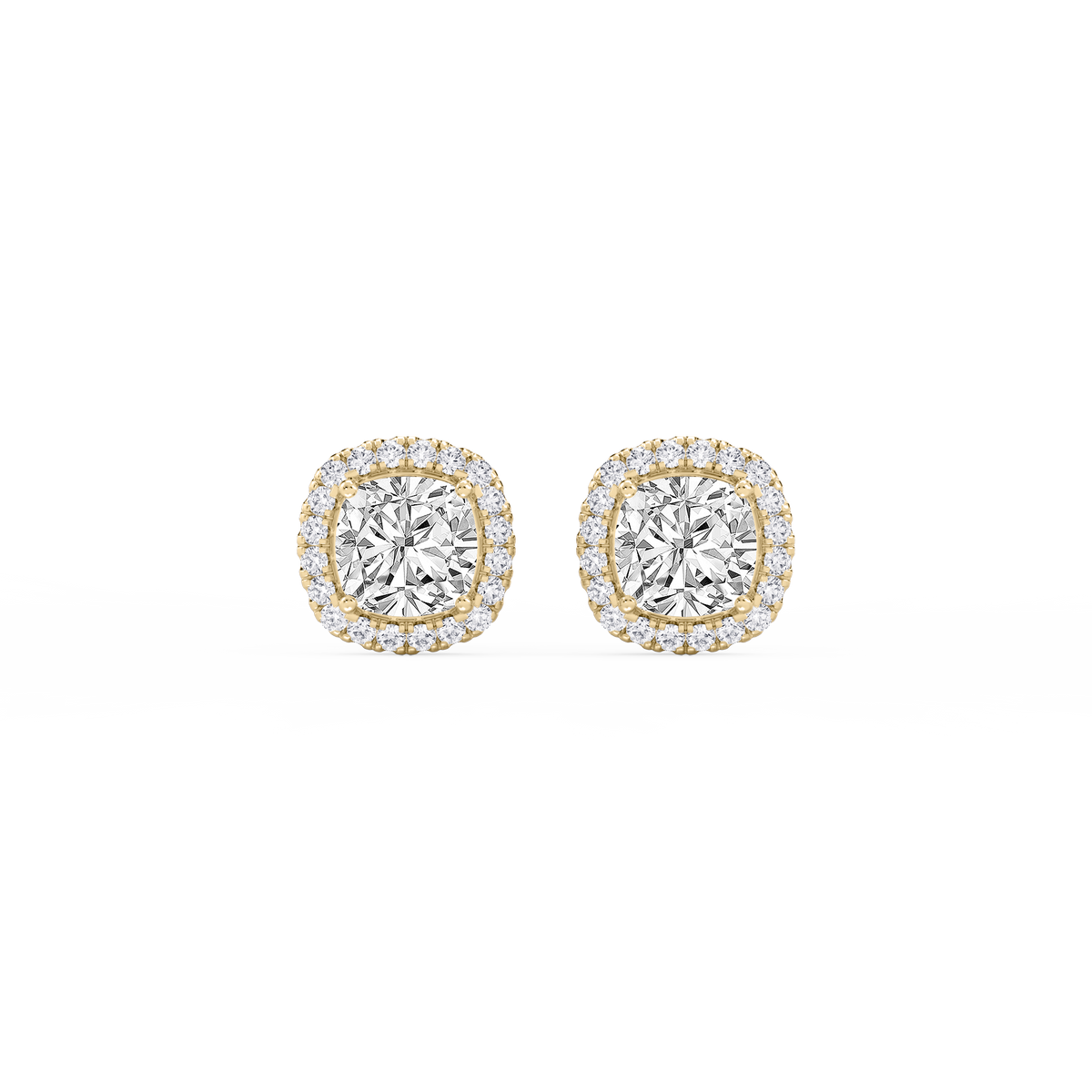 Lovea Pia Ohrstecker – Kissenschliff – Gelbgold