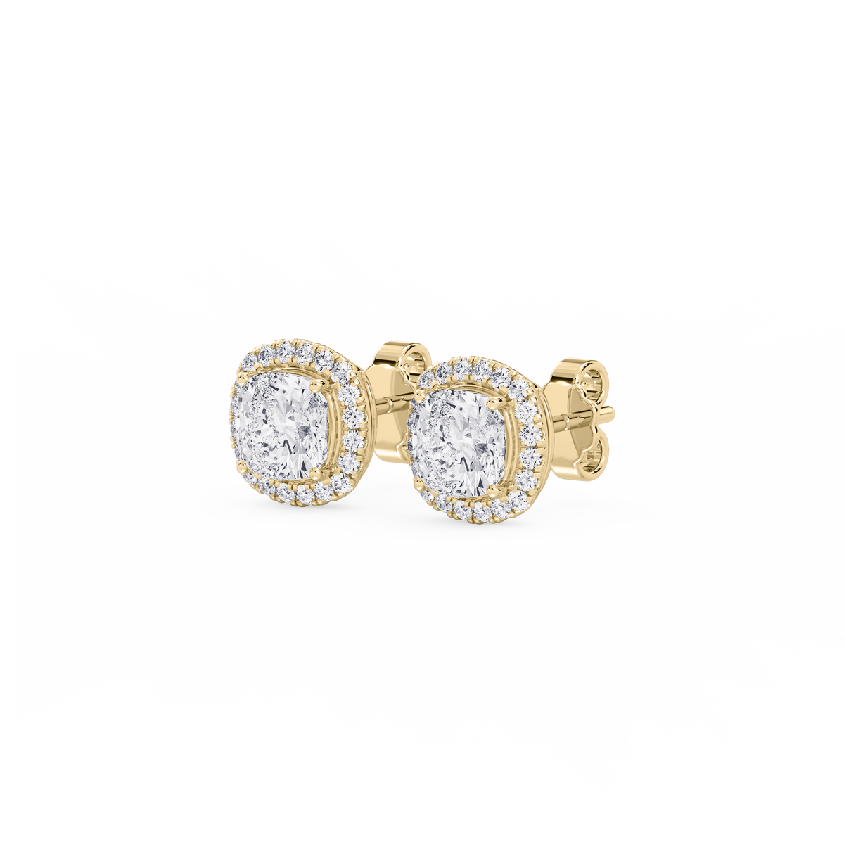 Lovea Pia Ohrstecker – Kissenschliff – Gelbgold