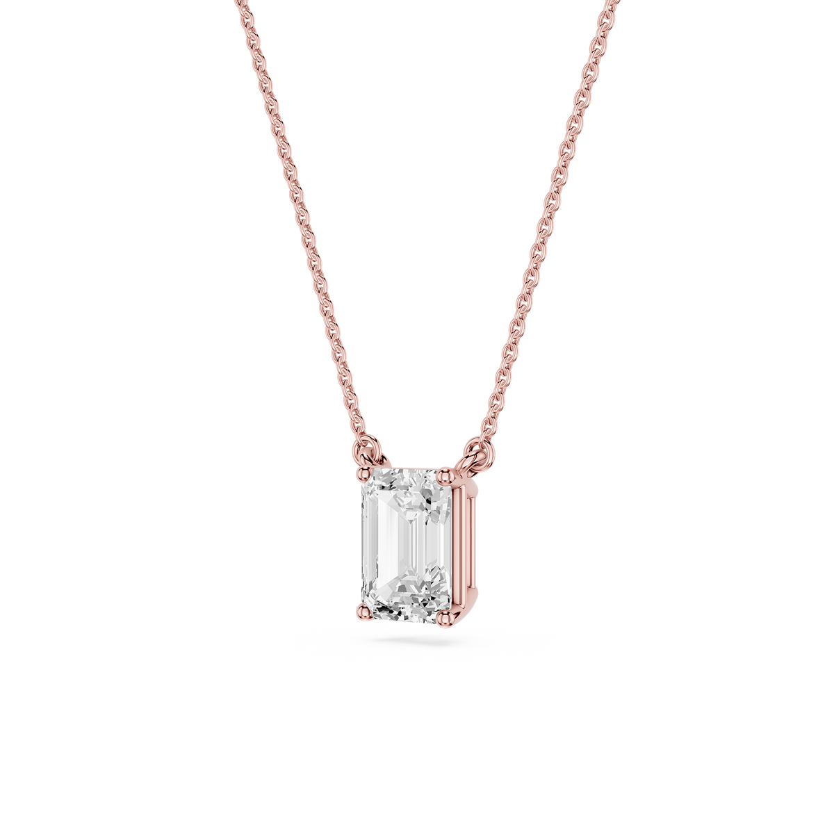 Lovea Carla Anhänger – Smaragdschliff – Roségold