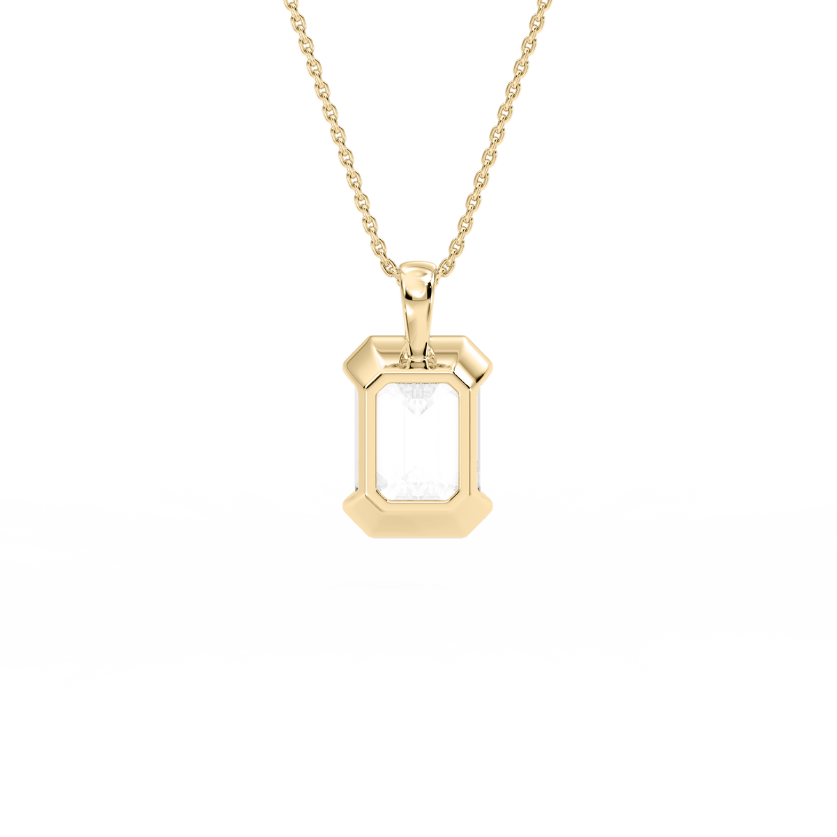 Lovea Hedda Anhänger – Smaragdschliff – Gelbgold