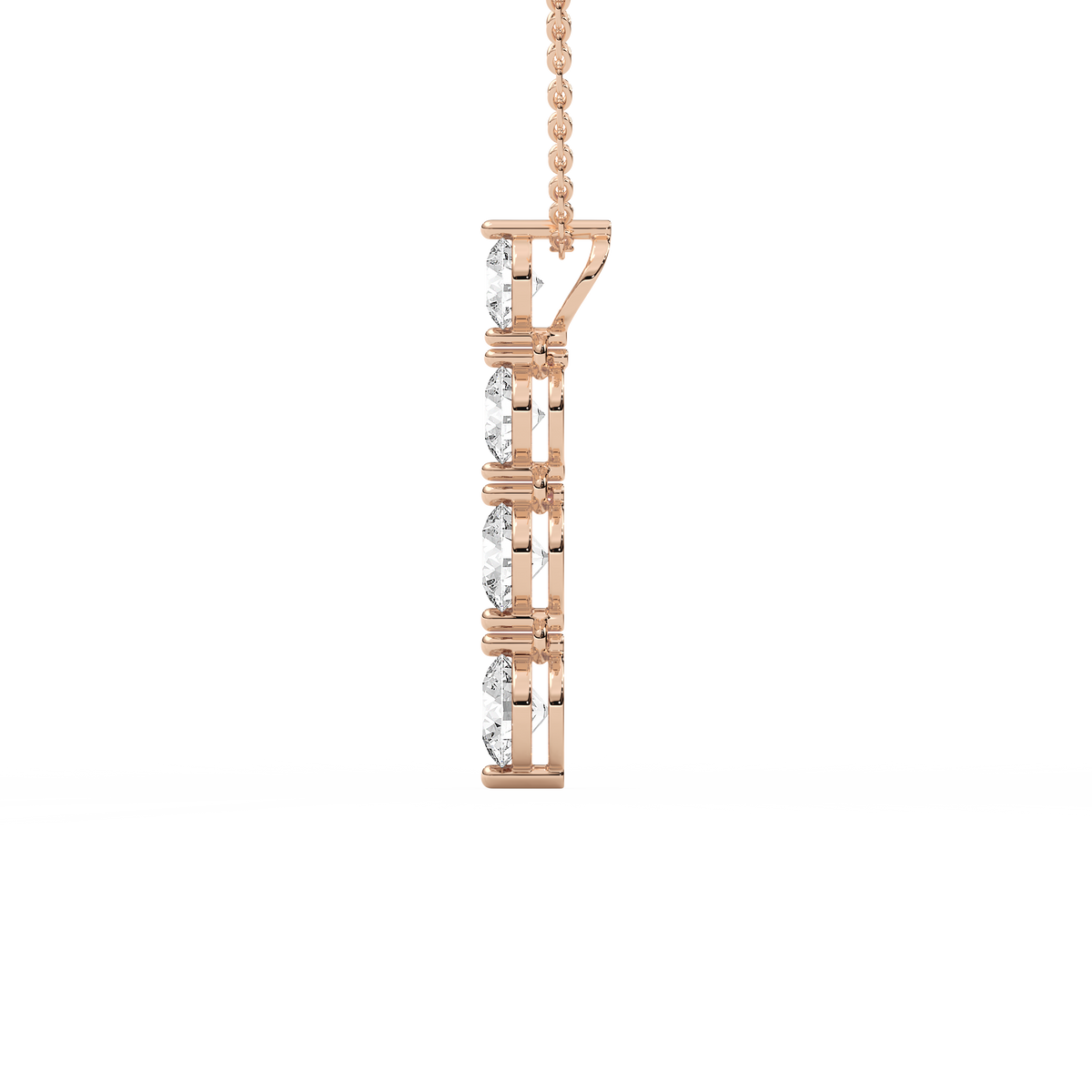 Lovea Selma Anhänger – Rundschliff – Roségold