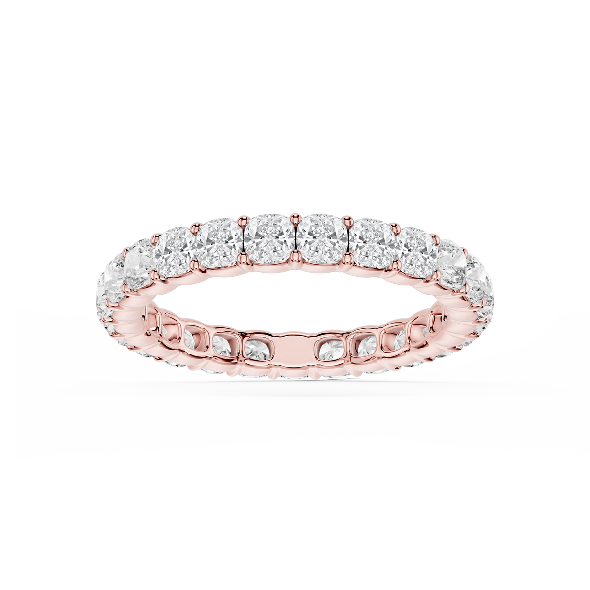 Lovea Frieda Eternity Ring Kissenschliff – Roségold