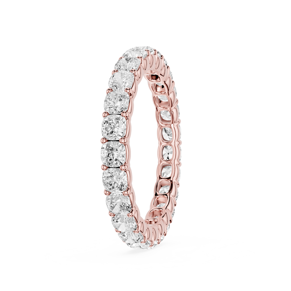 Lovea Frieda Eternity Ring Kissenschliff – Roségold