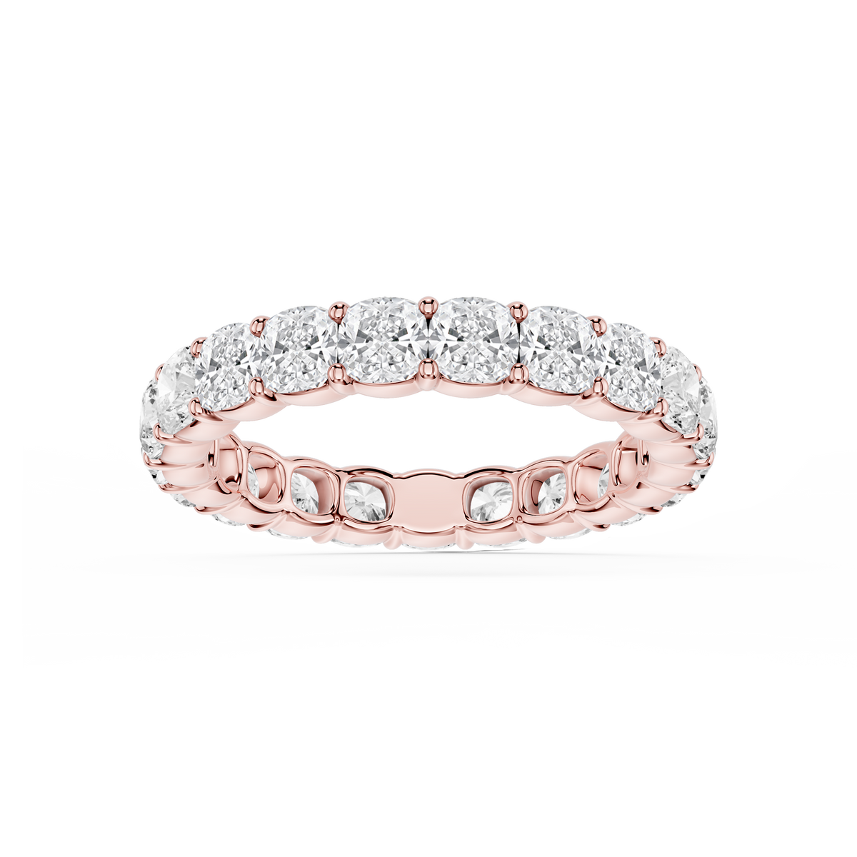 Lovea Frieda Eternity Ring Kissenschliff – Roségold