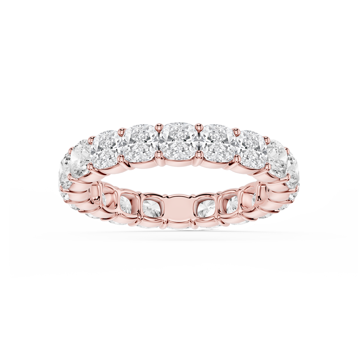 Lovea Frieda Eternity Ring Kissenschliff – Roségold