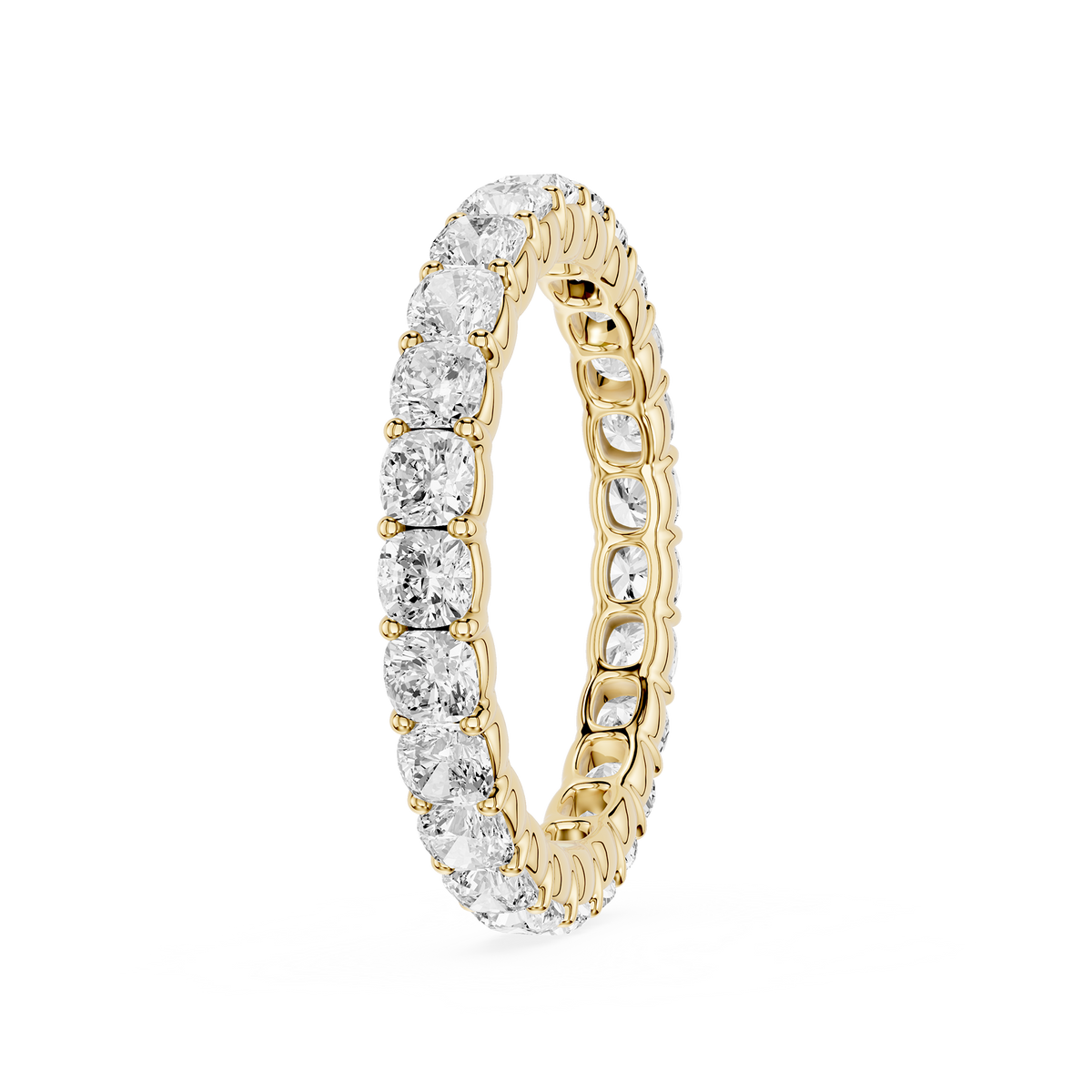 Lovea Frieda Eternity Ring Kissenschliff – Gelbgold