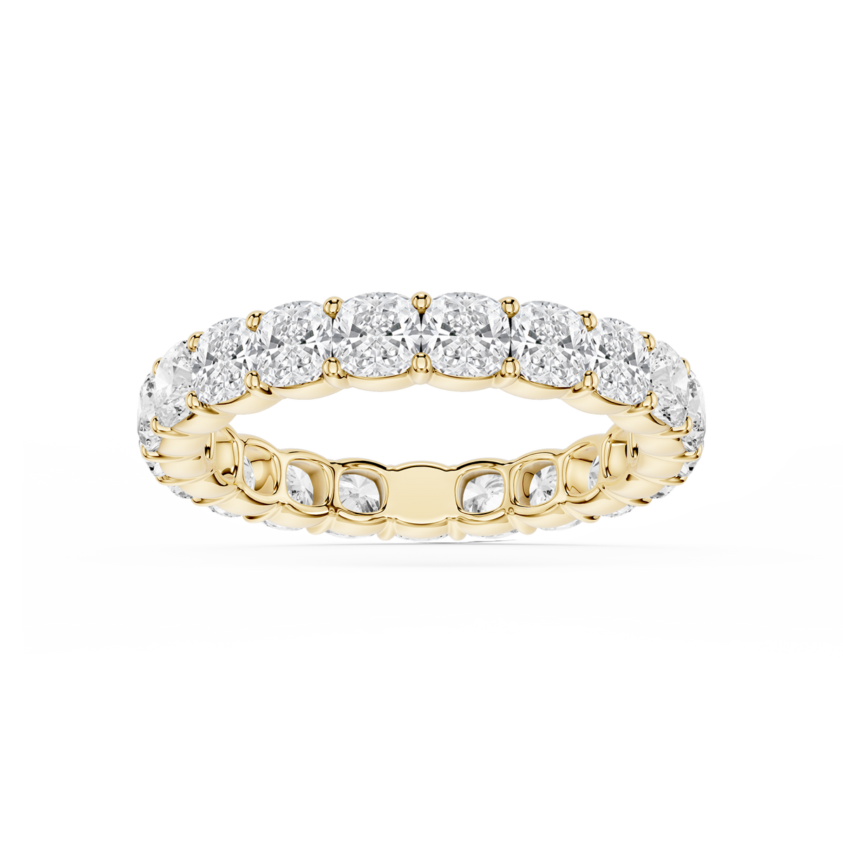 Lovea Frieda Eternity Ring Kissenschliff – Gelbgold