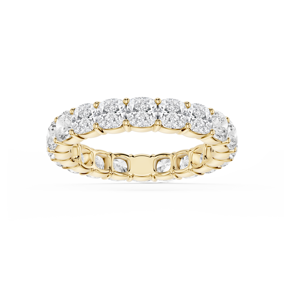 Lovea Frieda Eternity Ring Kissenschliff – Gelbgold
