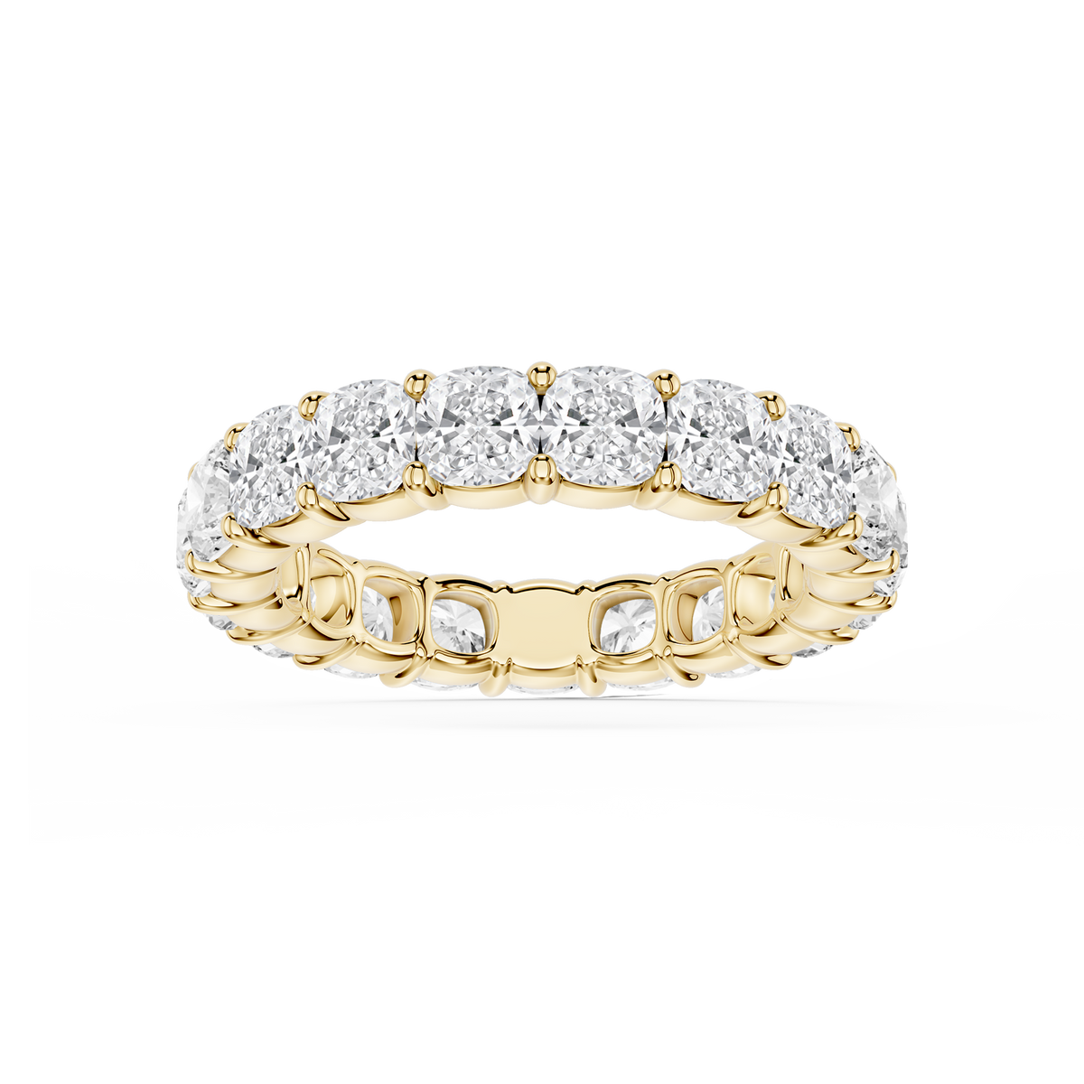Lovea Frieda Eternity Ring Kissenschliff – Gelbgold