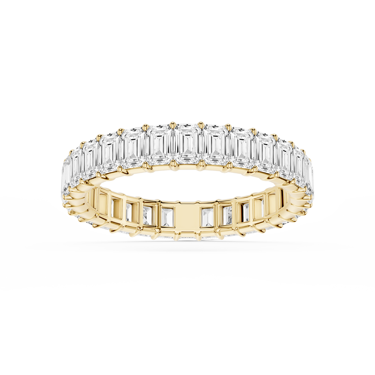 Lovea Frieda Eternity Ring Smaragdschliff – Gelbgold