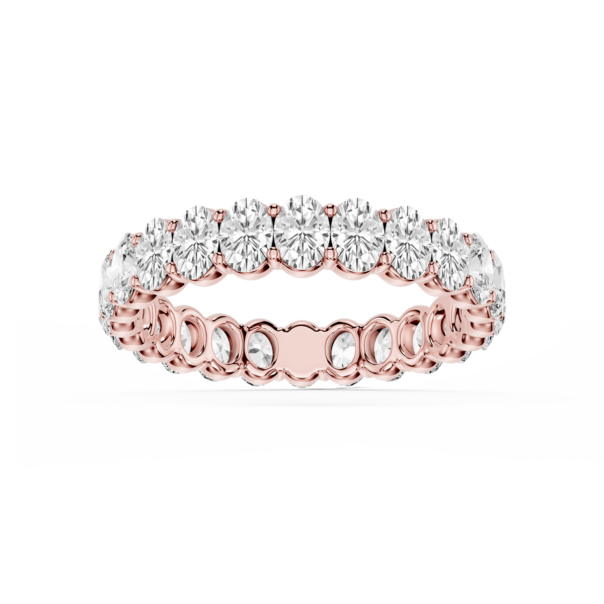 Lovea Frieda Eternity Ring Ovalschliff – Roségold