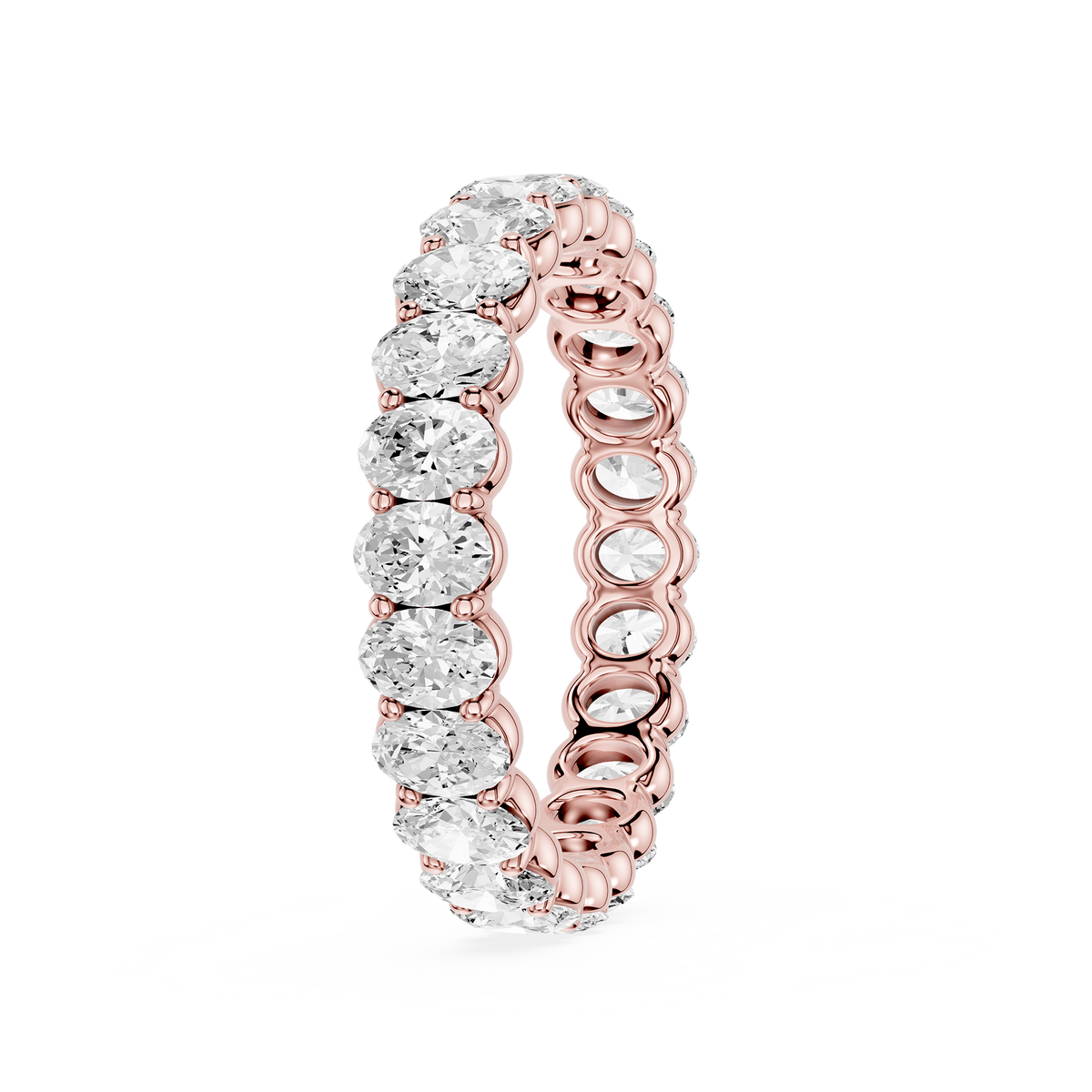 Lovea Frieda Eternity Ring Ovalschliff – Roségold