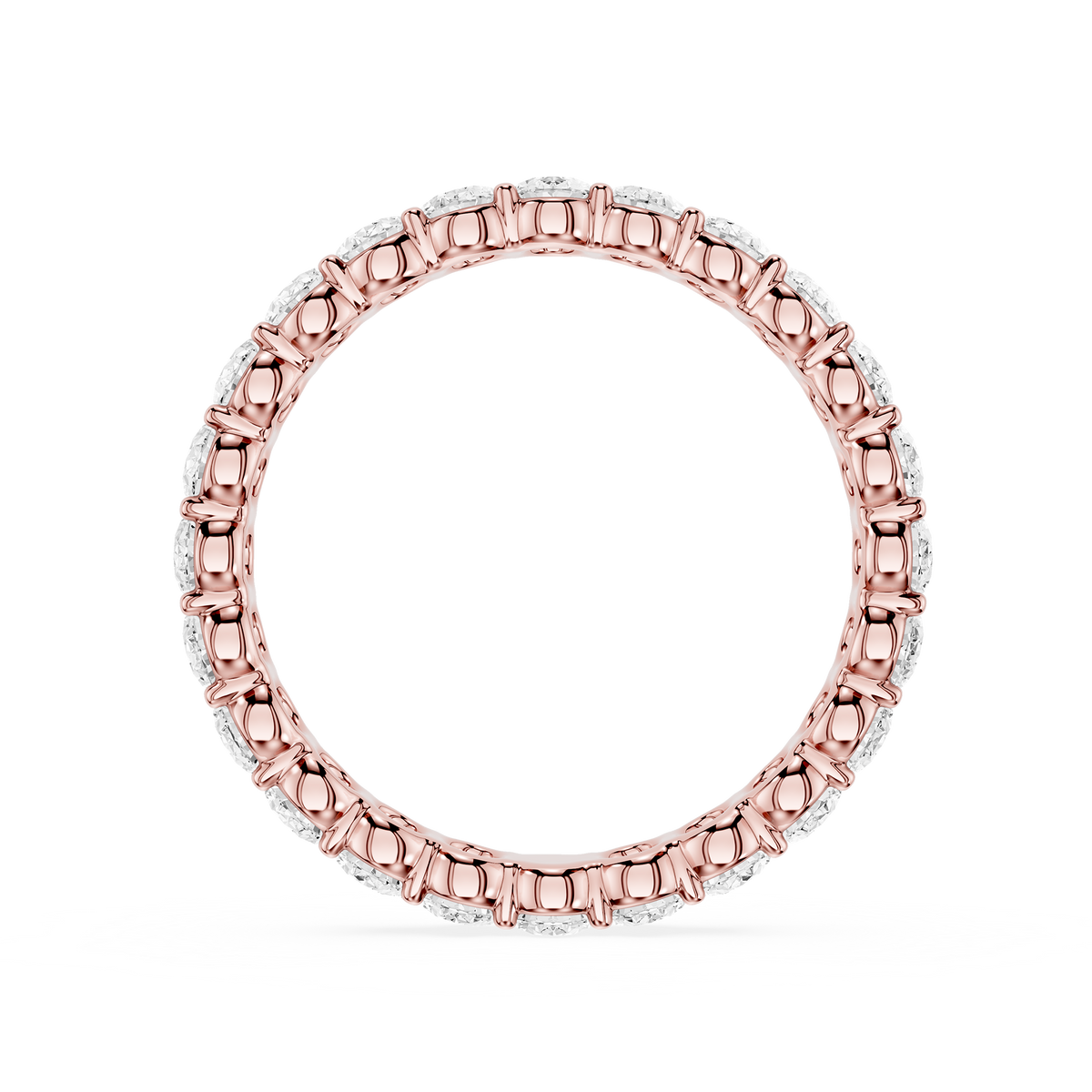 Lovea Frieda Eternity Ring Ovalschliff – Roségold