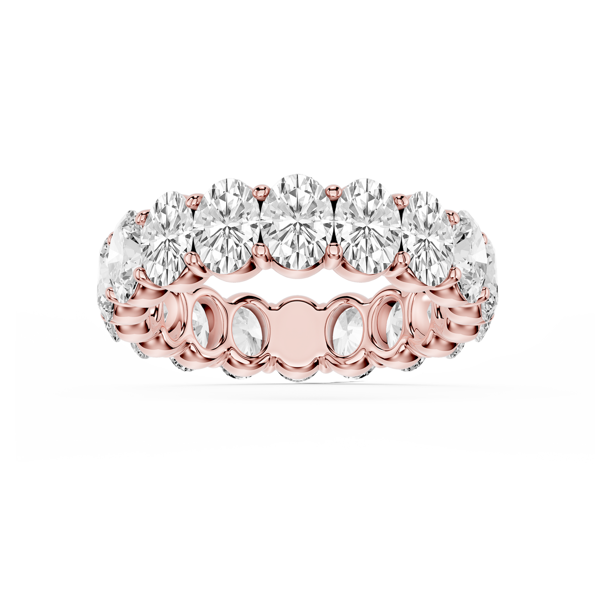 Lovea Frieda Eternity Ring Ovalschliff – Roségold