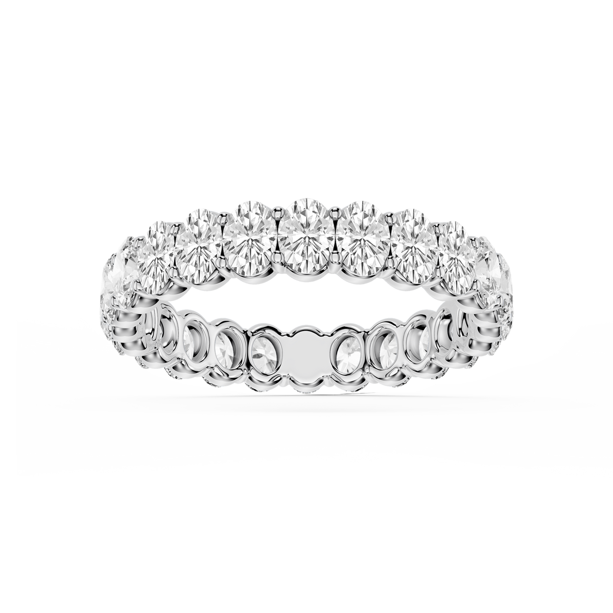 Lovea Frieda Eternity Ring Ovalschliff – Weißgold