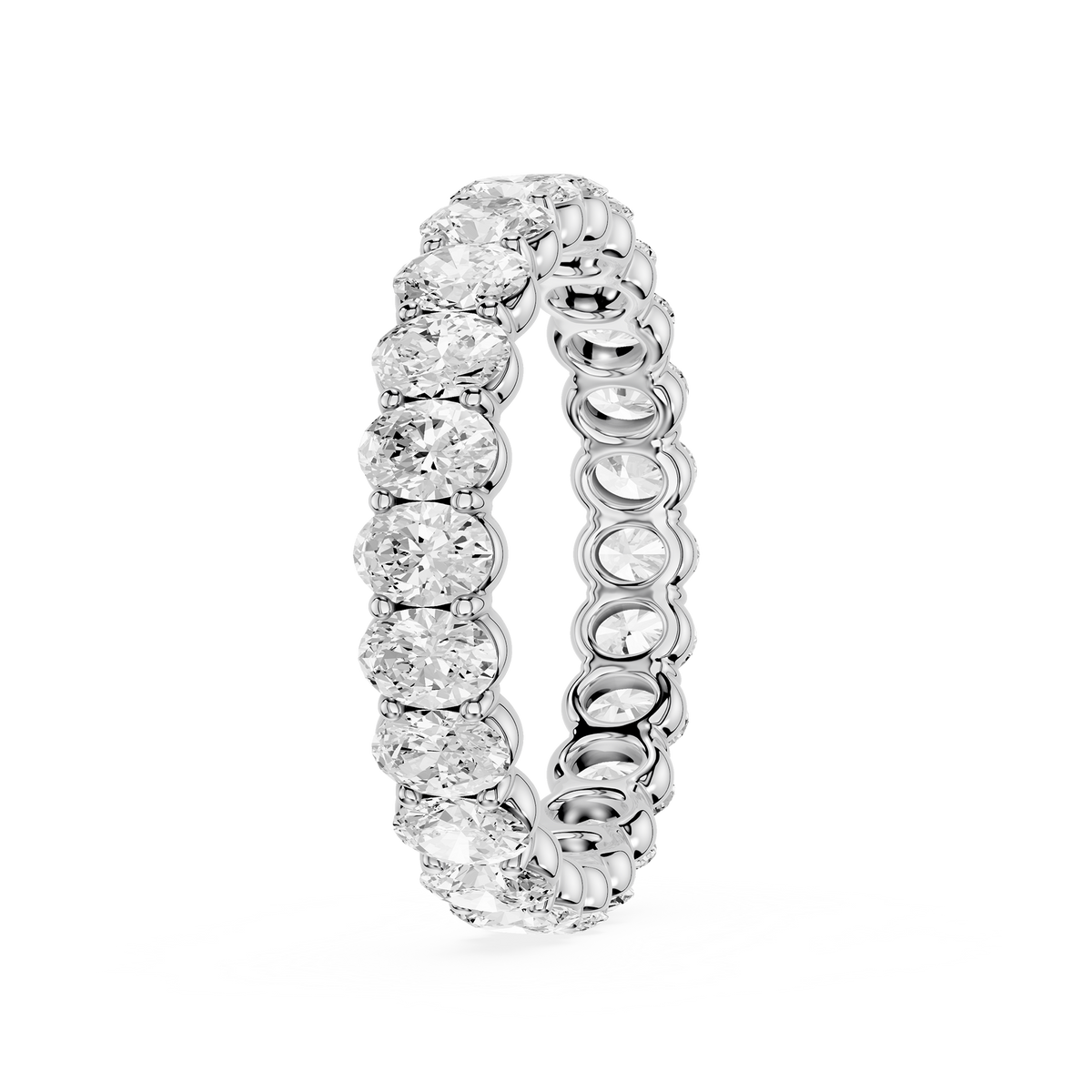 Lovea Frieda Eternity Ring Ovalschliff – Weißgold