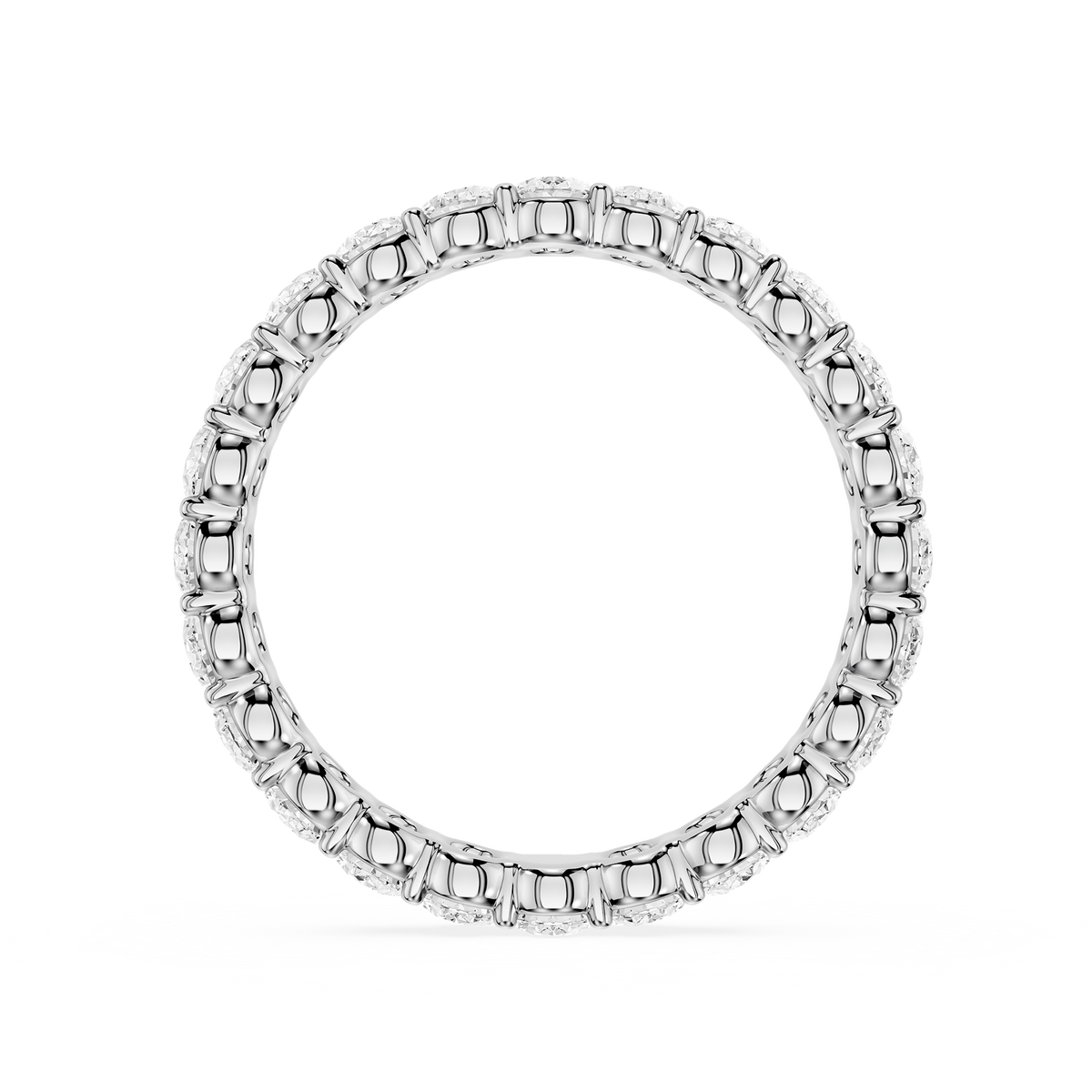 Lovea Frieda Eternity Ring Ovalschliff – Weißgold