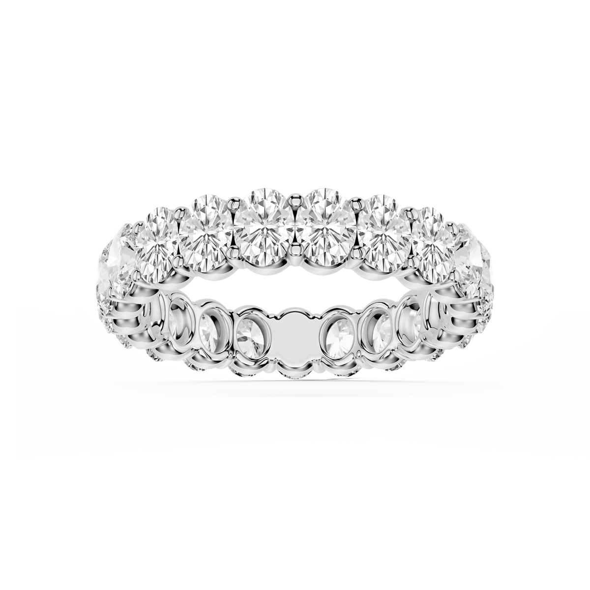 Lovea Frieda Eternity Ring Ovalschliff – Weißgold
