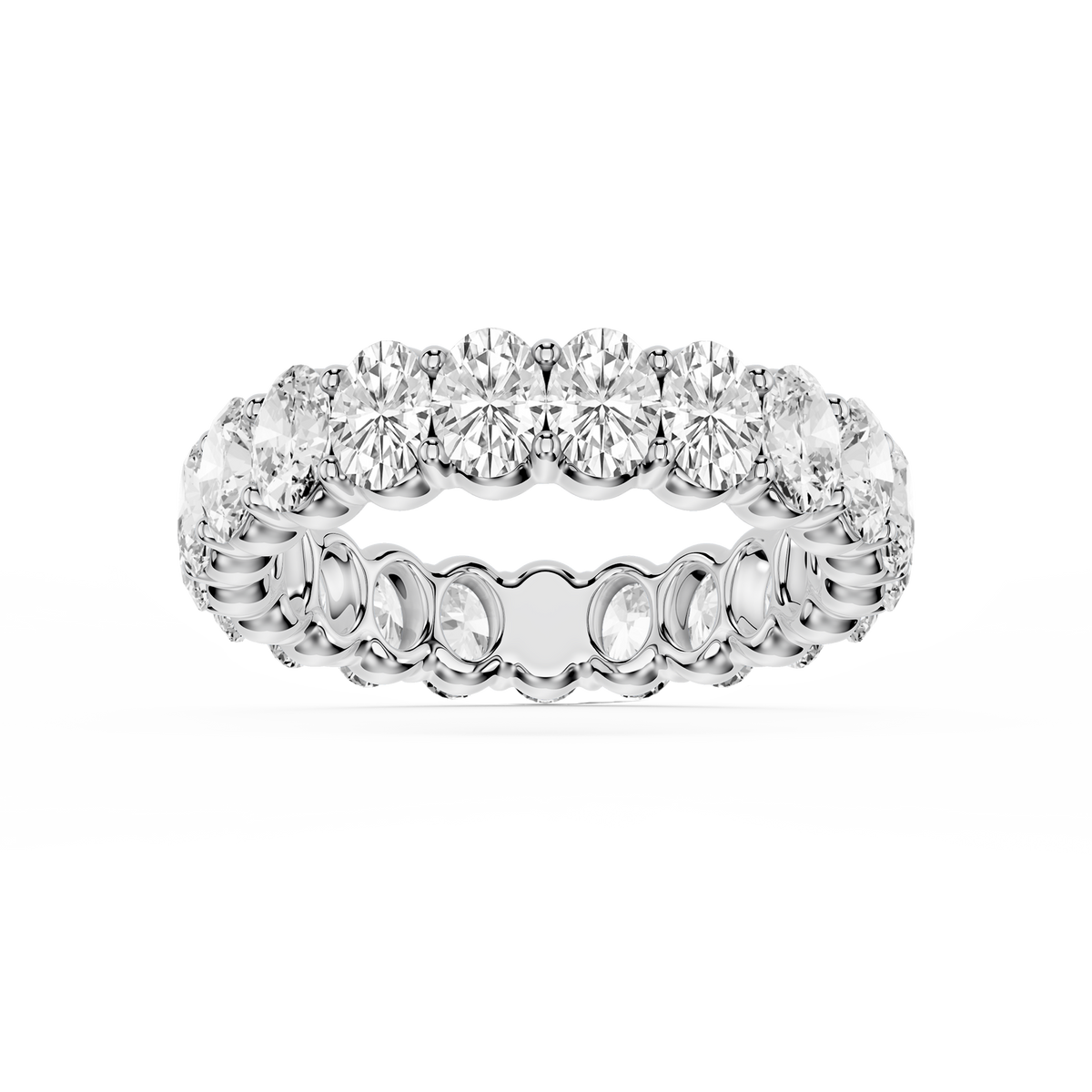 Lovea Frieda Eternity Ring Ovalschliff – Weißgold