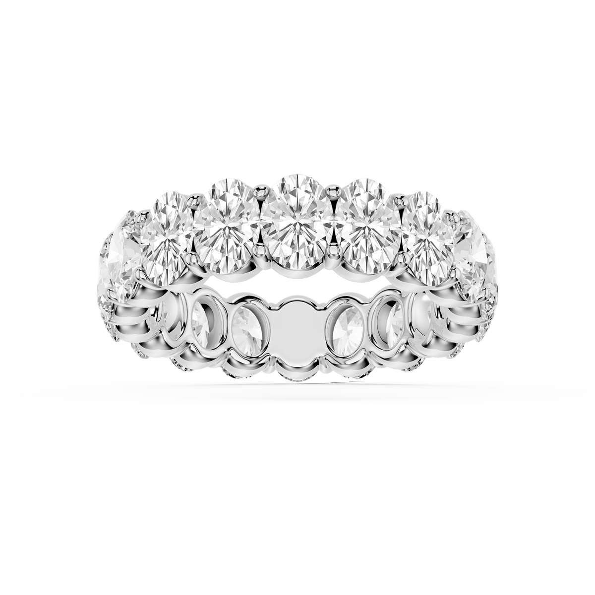 Lovea Frieda Eternity Ring Ovalschliff – Weißgold