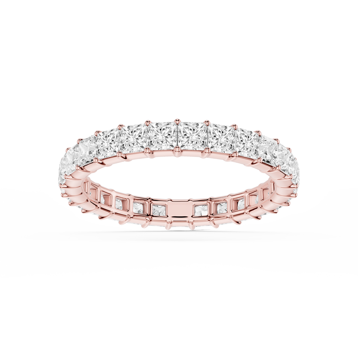 Lovea Frieda Eternity Ring Prinzessschliff – Roségold