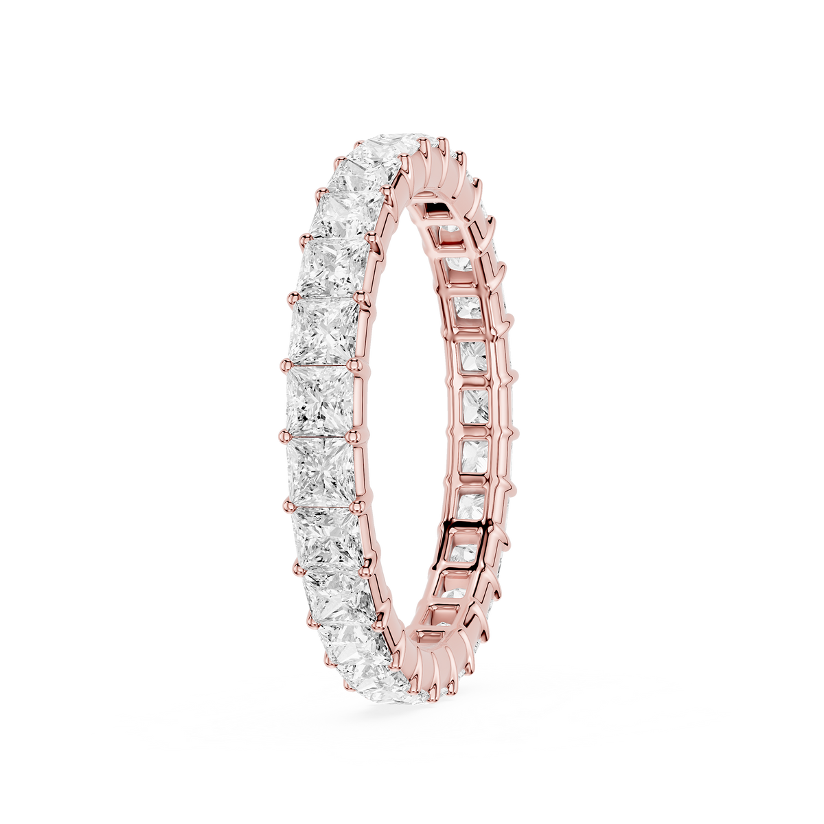 Lovea Frieda Eternity Ring Prinzessschliff – Roségold