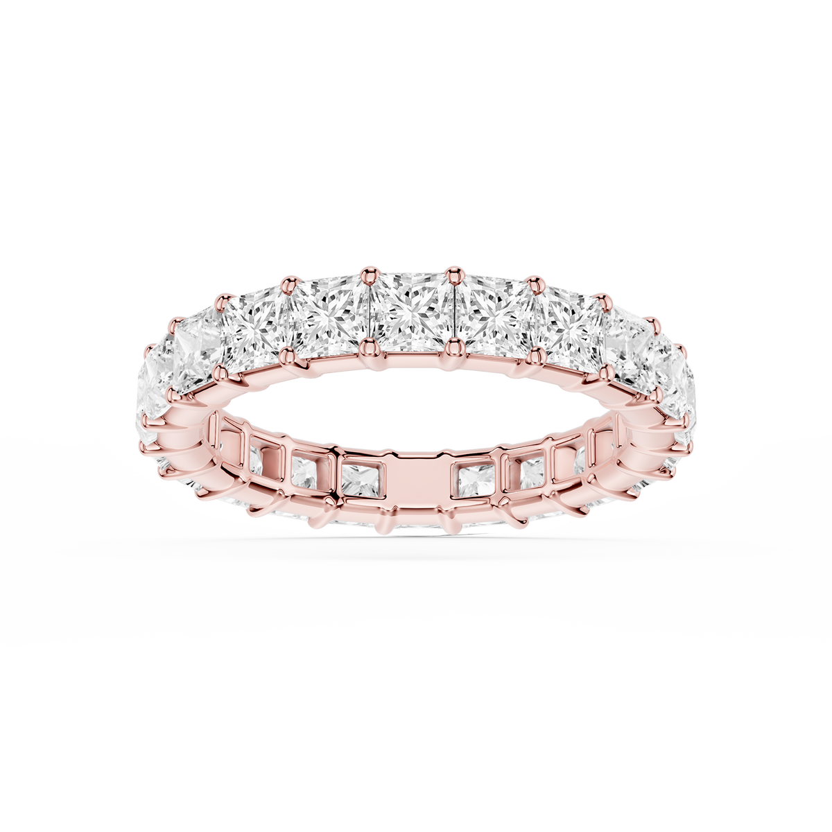 Lovea Frieda Eternity Ring Prinzessschliff – Roségold