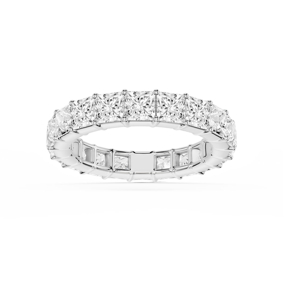 Lovea Frieda Eternity Ring Prinzessschliff – Weißgold