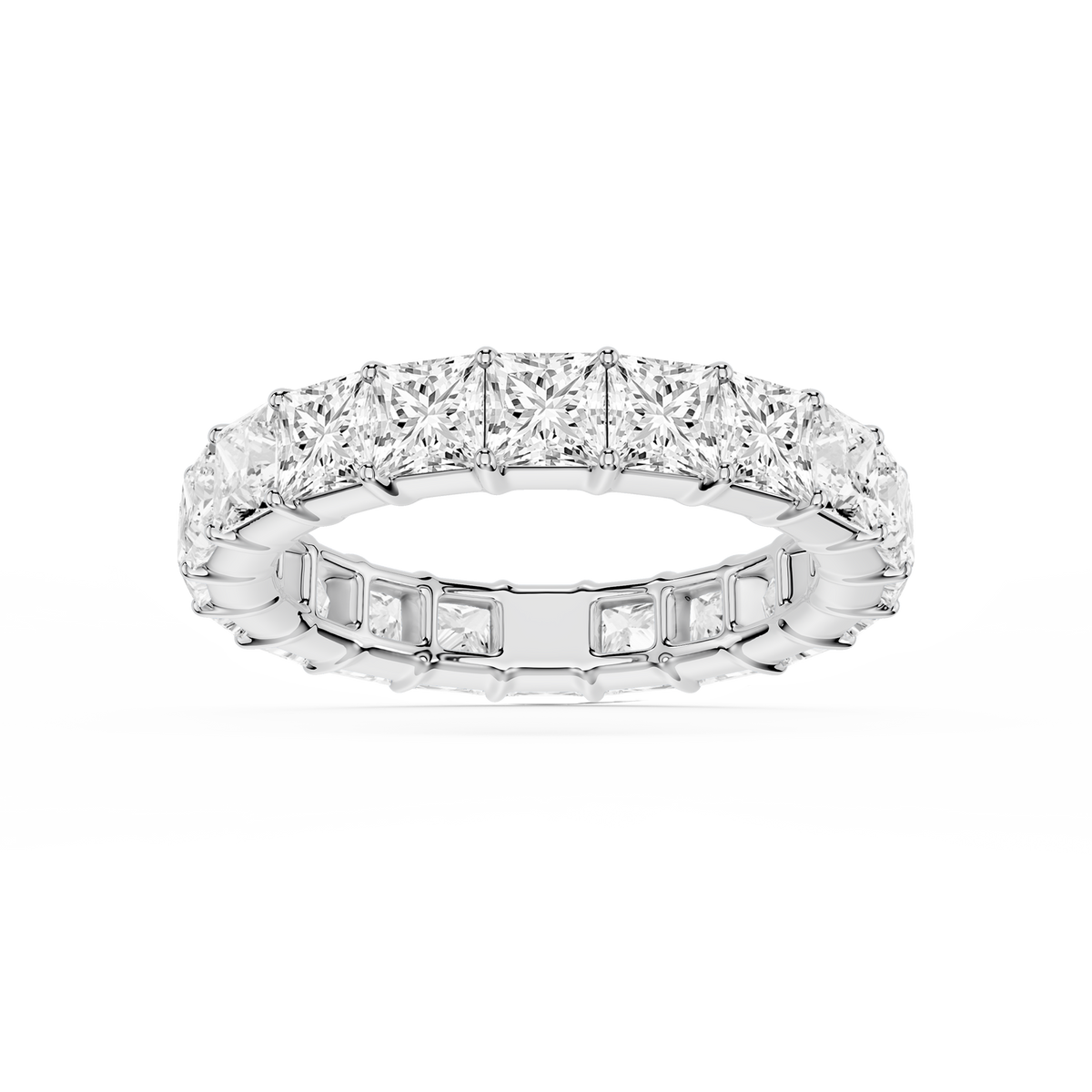 Lovea Frieda Eternity Ring Prinzessschliff – Weißgold