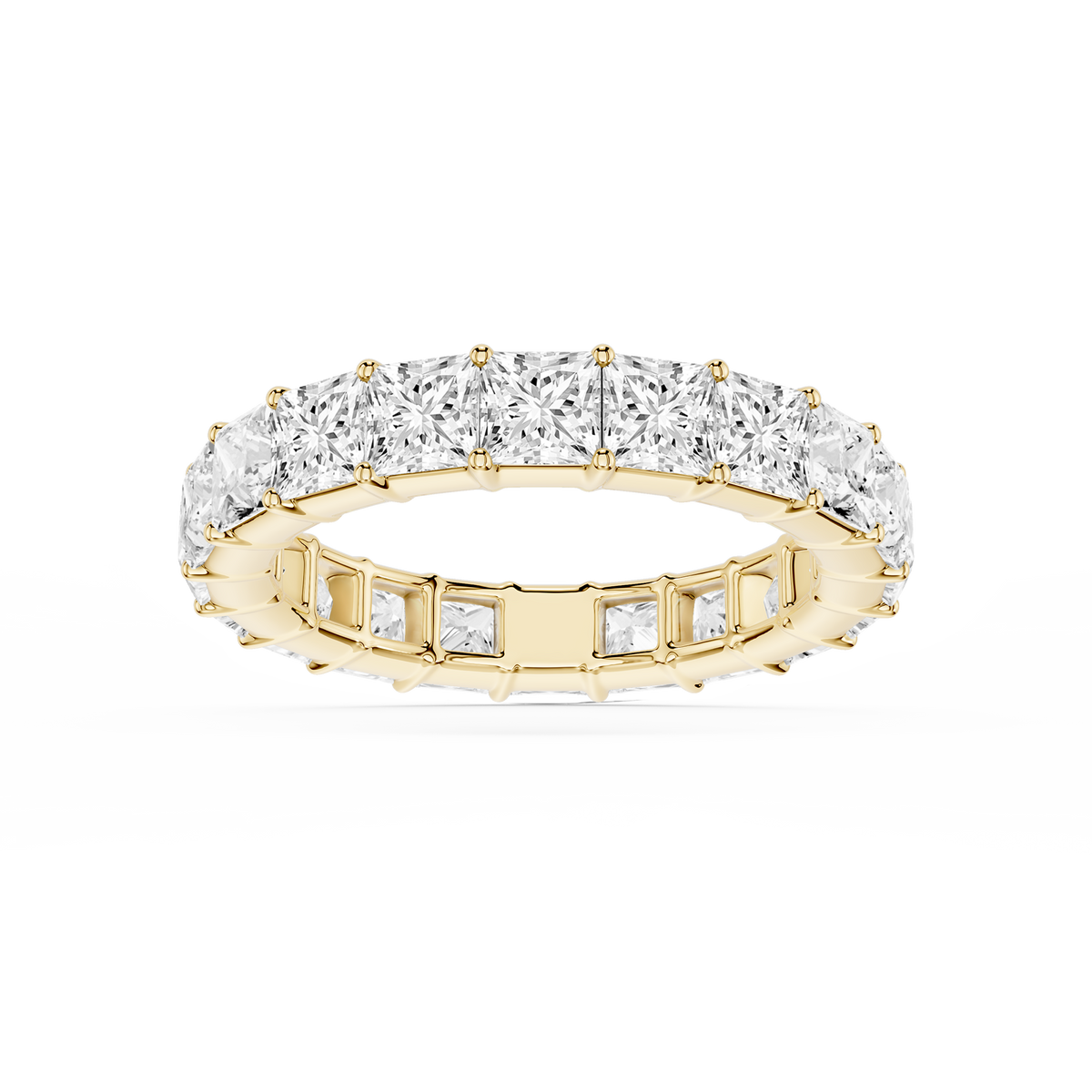 Lovea Frieda Eternity Ring Prinzessschliff – Gelbgold